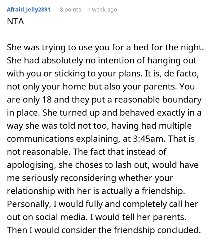Teen shows up at best friend&rsquo;s door early morning, confused why she&rsquo;s not welcome after setting clear boundaries.