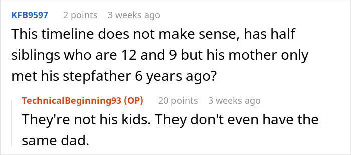 Online forum discussion about a teen wanting to keep late father's last name while mother is upset.