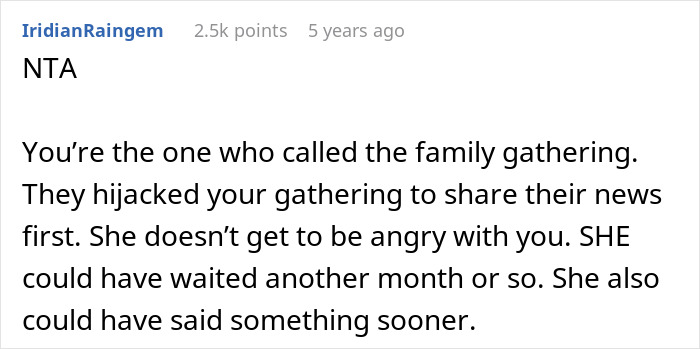 Woman seeks support from family after devastating news but faces drama from sister-in-law feeling outshined at gathering.