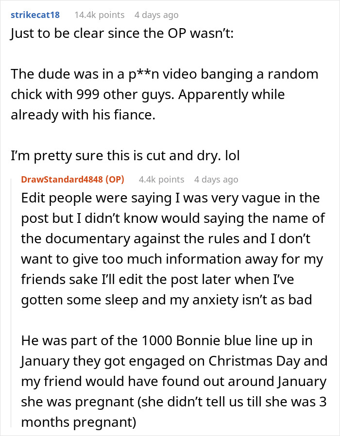 Pregnant woman shocked after friends watch Bonnie Blue infamous documentary, life changes dramatically and emotions run high.