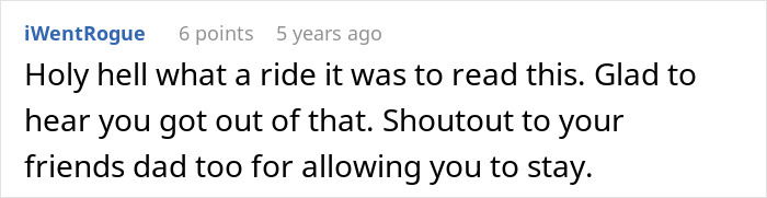 Screenshot of a heartfelt online comment about a mom telling her teen son to leave home and life falling apart. - 46
