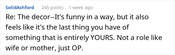 Screenshot of an online comment reflecting on a woman&rsquo;s life turned upside down by her husband&rsquo;s confession of love for his colleague.