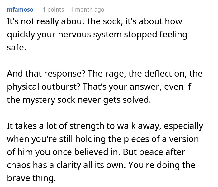 Woman finds mysterious sock at home, experiencing shock and confusion over her boyfriend&rsquo;s unexpected reaction.