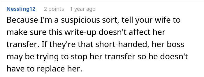 Screenshot of a forum comment discussing a suspicious write-up possibly affecting Emokoyee&rsquo;s transfer and a boss's formal reprimand.