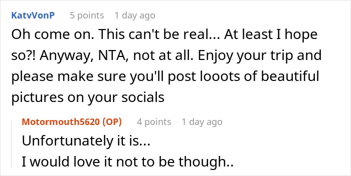 Cousin Tells Woman To Cover $4,000 Family Vacation, Labels Her Selfish When She Refuses Cousin Tells Woman To Cover $4,000 Family Vacation, Labels Her Selfish When She Refuses