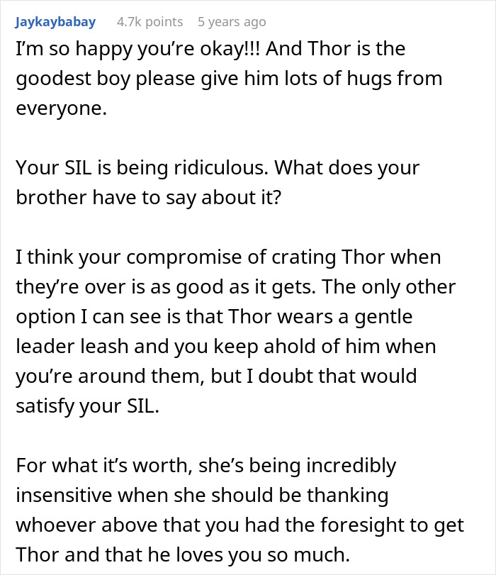 Text message conversation discussing a dog labeled too dangerous around kids after protecting a woman from a stalker. Text message conversation discussing a dog labeled too dangerous around kids after protecting a woman from a stalker.