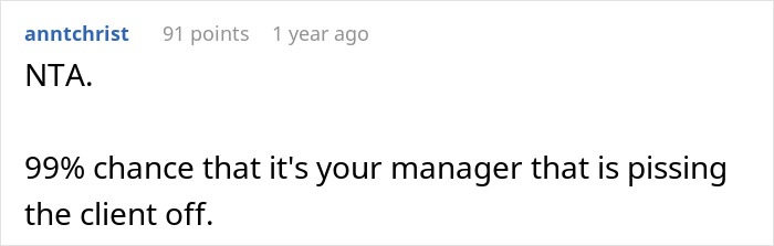 Comment on a forum post discussing an Indian guy refusing to change his name for a US client, with a friend warning about career risks.