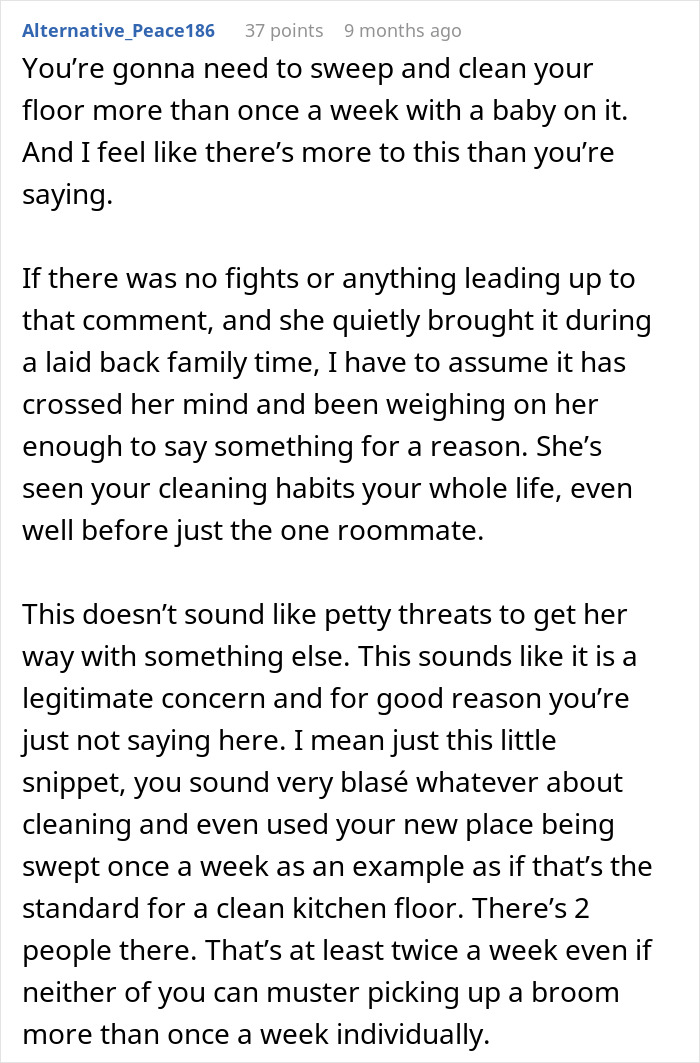 Commenter discussing grandma threaten CPS unborn baby concerns during family time and cleaning habits affecting the situation. Commenter discussing grandma threaten CPS unborn baby concerns during family time and cleaning habits affecting the situation.