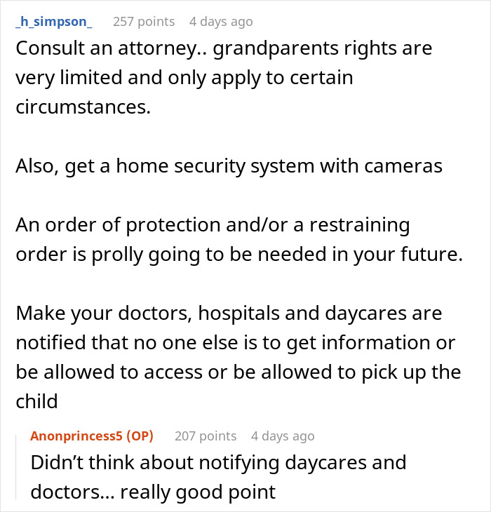 Screenshot of an online discussion about woman convinced MIL was poisoning her and fears pregnancy might change contact decisions. Screenshot of an online discussion about woman convinced MIL was poisoning her and fears pregnancy might change contact decisions.