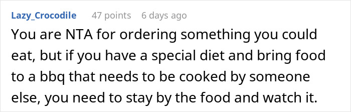 In-Laws Aware Of Woman&rsquo;s Food Restrictions, Are Mad She Finds A Way To Not Eat Their Unsafe Food