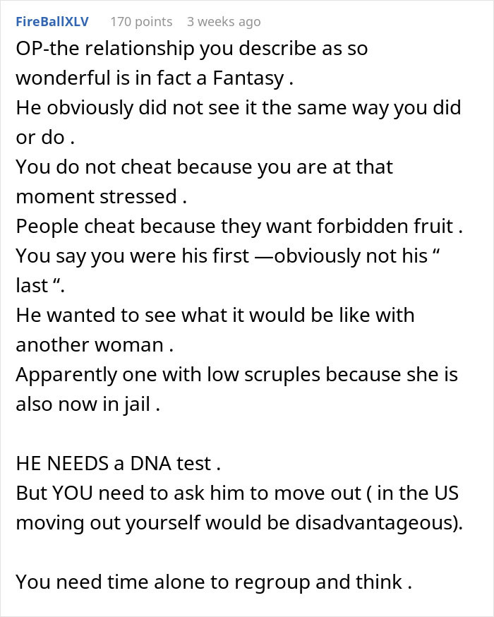 Comment explaining a husband’s hidden affair for nine years and advice on confronting the secret and relationship issues. Comment explaining a husband’s hidden affair for nine years and advice on confronting the secret and relationship issues.
