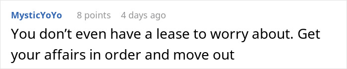 Comment on a forum post, expressing frustration and advising to get affairs in order and move out after a jealous phone check.