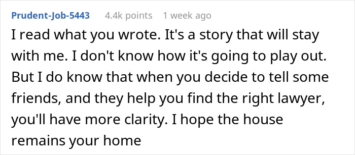 Comment about woman&rsquo;s life turned upside down after husband&rsquo;s confession of love for colleague, seeking support and clarity.