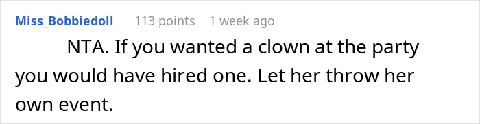 Comment on social forum about lady miffed after SIL tells her to stop making niece's birthday about spiritual awakening.