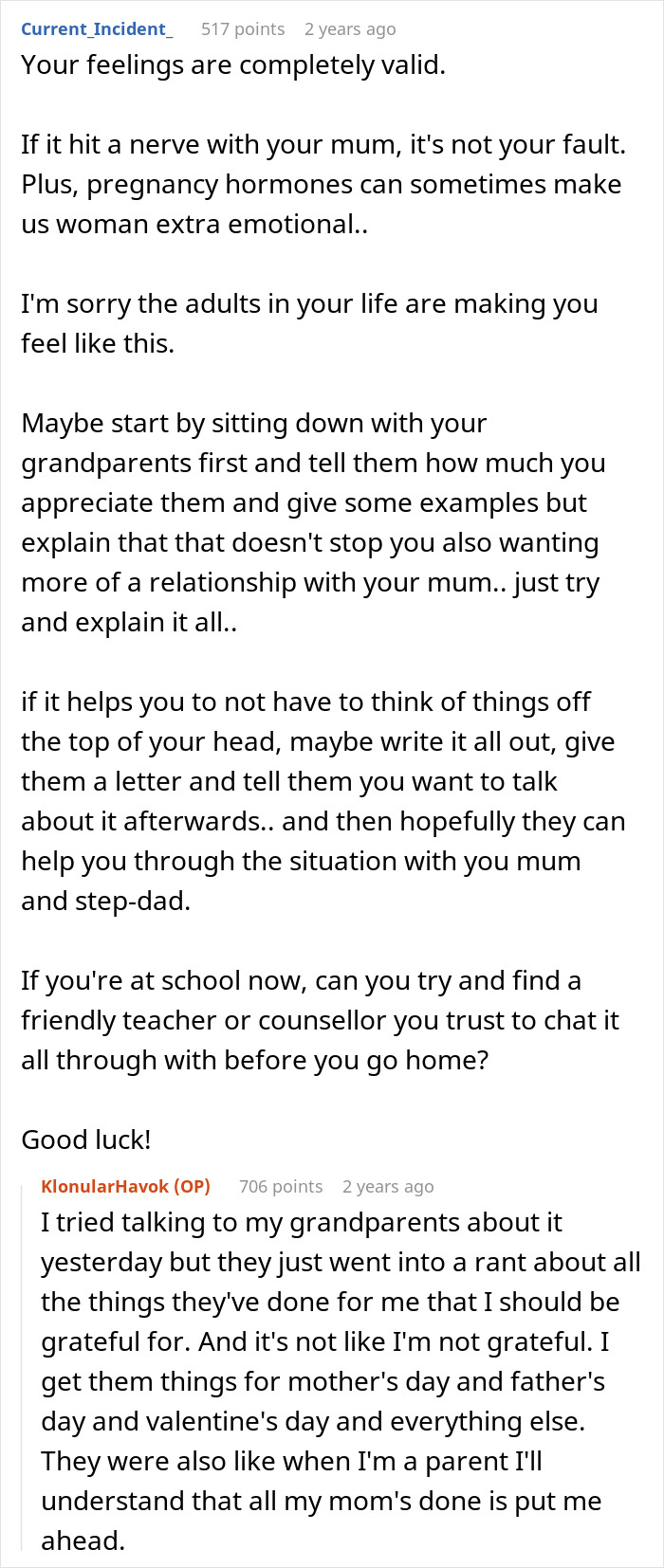 Pregnant lady feeling emotional and son expressing feelings of neglect while family members lash out at him in a tense discussion.