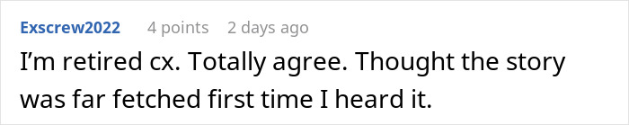 Screenshot of a forum comment by retired prison officer expressing belief Epstein&rsquo;s death story is far fetched.