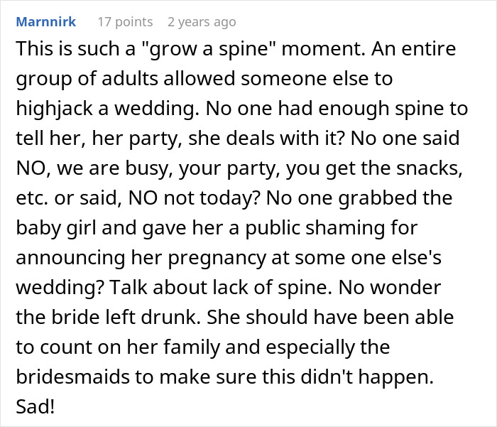 Family treats wedding as a convenient time and place to celebrate multiple occasions with snacks and social moments.