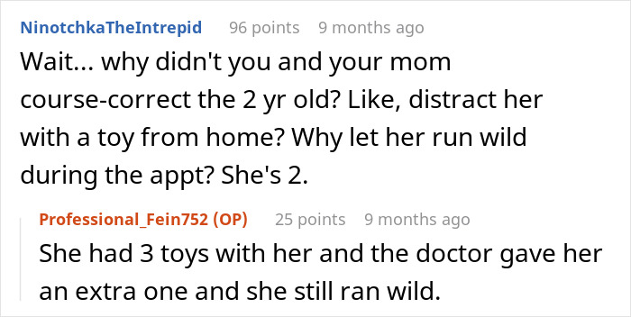 Man taking his 2-year-old niece to a doctor appointment after sister fails to find a babysitter, dealing with toddler behavior.