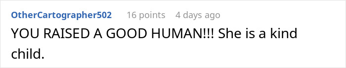 Comment praising a kind girl who taught her bullies a lesson in kindness on a social media post. Comment praising a kind girl who taught her bullies a lesson in kindness on a social media post.