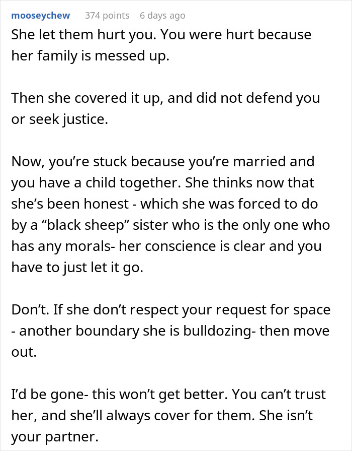 Comment discussing the effects of cyber-bullying by wife’s family and banning them from seeing his son. - 42