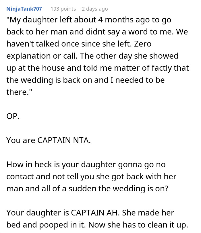 Man spends $22,500 on daughter&rsquo;s failed wedding and skips real wedding to hang out with friends.