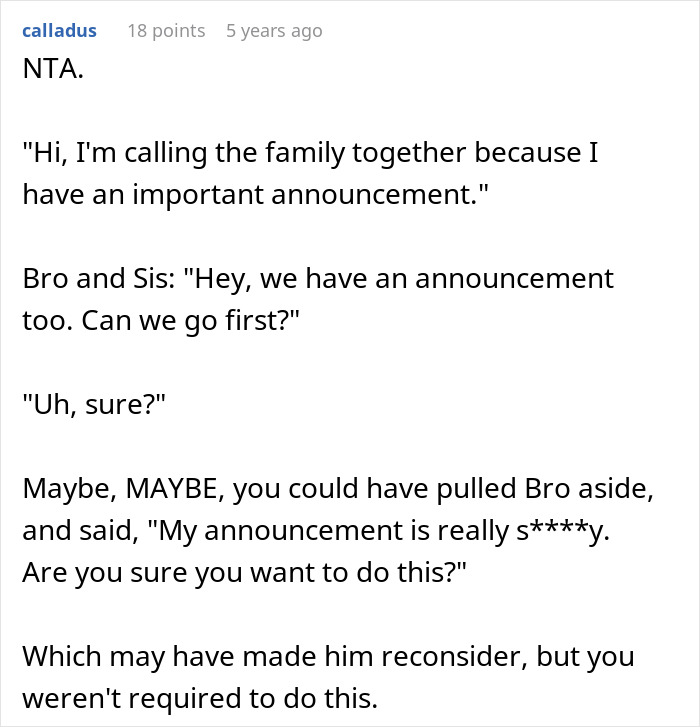 Text conversation showing family drama after woman seeks support following devastating news, with sister-in-law feeling outshined.