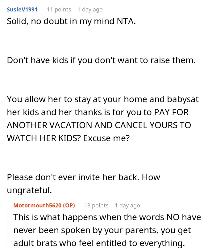 Cousin Tells Woman To Cover $4,000 Family Vacation, Labels Her Selfish When She Refuses Cousin Tells Woman To Cover $4,000 Family Vacation, Labels Her Selfish When She Refuses