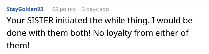 Comment on social platform showing frustration about betrayal involving bride&rsquo;s world crumbling due to twin sister and fianc&eacute;&rsquo;s secret.