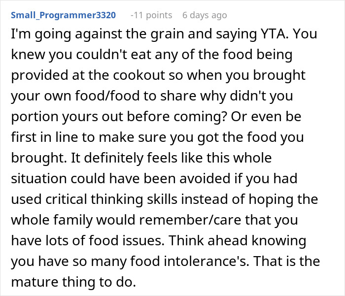 In-Laws Aware Of Woman&rsquo;s Food Restrictions, Are Mad She Finds A Way To Not Eat Their Unsafe Food
