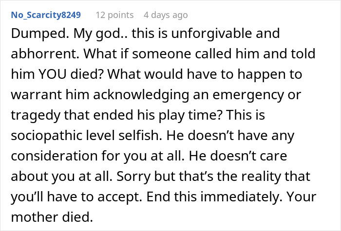 Alt text: Woman faces heartbreak as her mother&rsquo;s death reveals boyfriend&rsquo;s true character in a shocking betrayal.