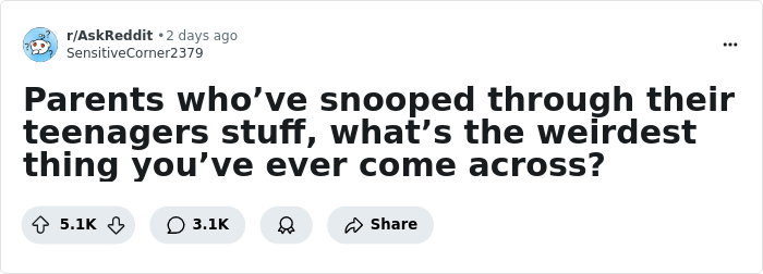 50 Snooping Parents Who Accidentally Uncovered A Side Of Their Teen They Weren’t Ready For - 1