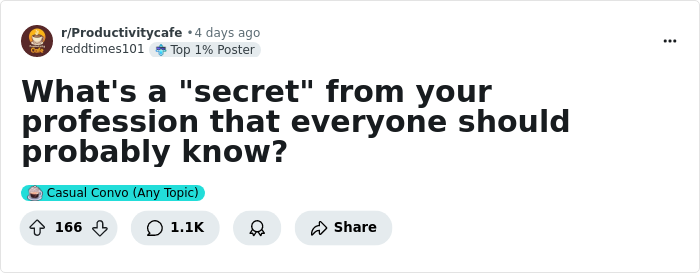 40 Workers Just Did The Public A Huge Favor By Telling These Secrets - 1