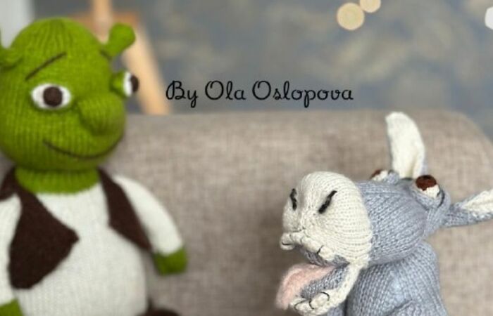 Shrek Forever After: I Knitted Donkey And Shrek