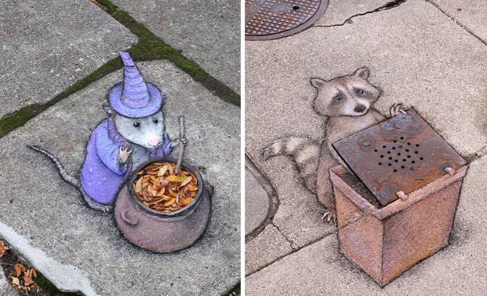 This Artist Continues To Draw Improvised Characters In Random Places (50 New Pics)