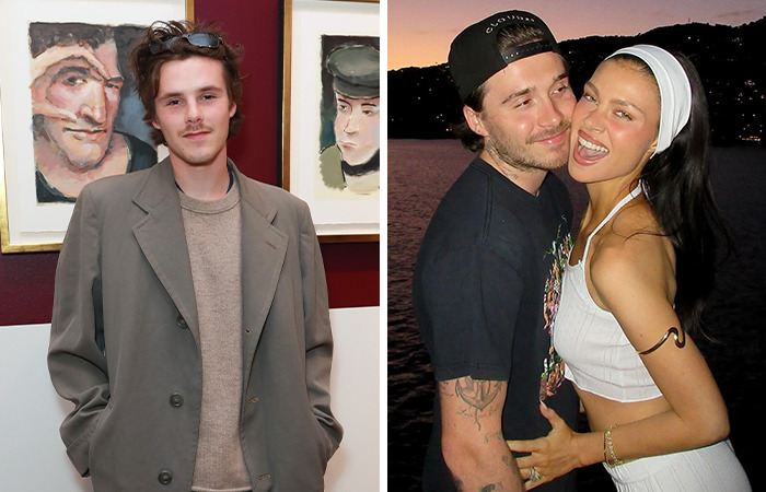 Two images side by side showing celebrities posing, related to celebs publicly calling out fellow A-listers on social media.