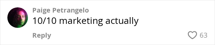 Comment reading 10/10 marketing actually, with 63 likes, related to L&rsquo;Or&eacute;al defends hiring 24YO adult star controversy