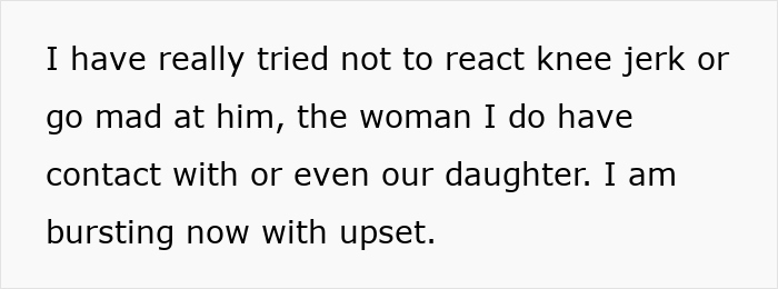 Text message expressing emotional struggle after daughter found dad cheating texts, showing upset and tension. - 20