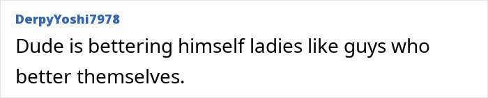 Comment from user DerpyYoshi7978 defending self-improvement in response to columnist’s remarks on Sacha Baron Cohen’s Marvel body. - 30