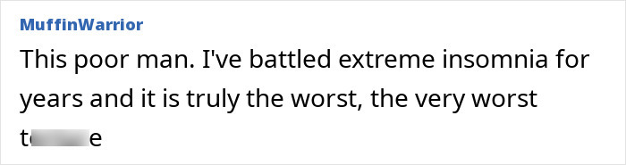 Man suffering from extreme insomnia for years sharing his struggle with sleeplessness and medical mystery online.