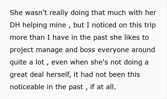 Woman regrets trip with friend and husband as tensions rise and plans fall apart during their vacation together.