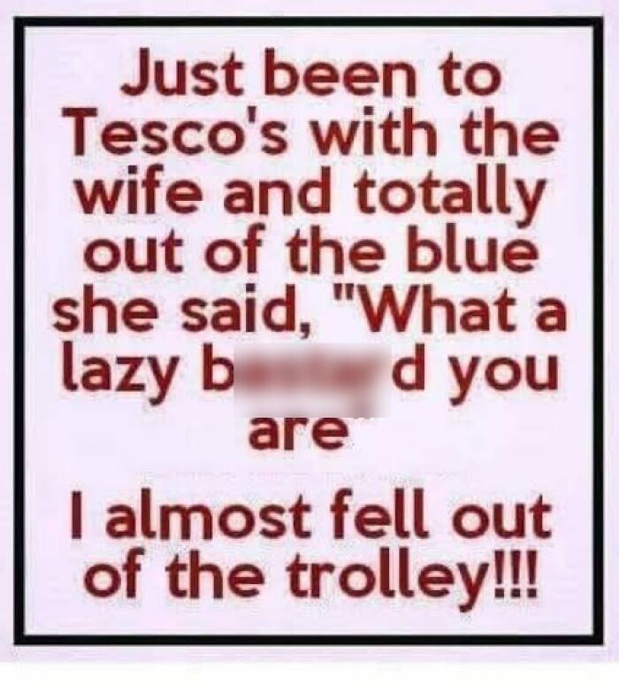 Funny and chaotic marriage meme about unexpected spouse comments during a shopping trip causing surprise and laughter.