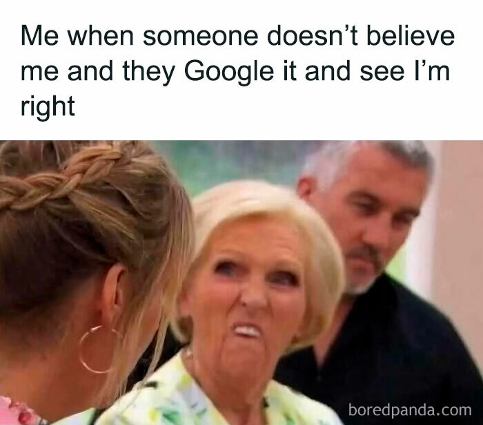 Woman making a funny face expressing disbelief and satisfaction, part of hilarious memes for daily laughter and good vibes.