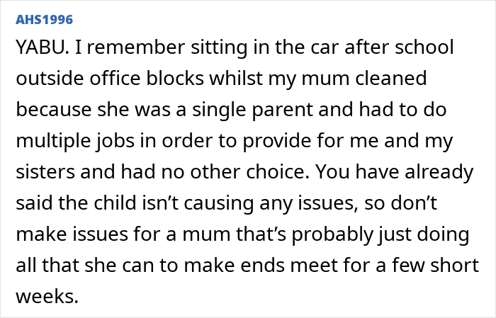 “Am I Being Unreasonable To Think My Cleaner Shouldn’t Bring Her Own Child To Work?” “Am I Being Unreasonable To Think My Cleaner Shouldn’t Bring Her Own Child To Work?”