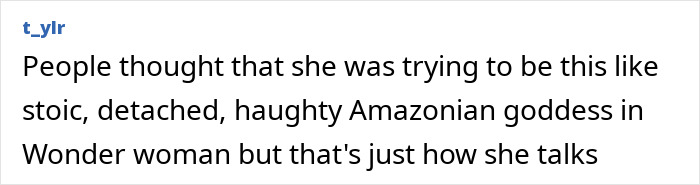 Gal Gadot speaking in an interview, reflecting on her career as an Amazonian goddess and actress. Gal Gadot speaking in an interview, reflecting on her career as an Amazonian goddess and actress.