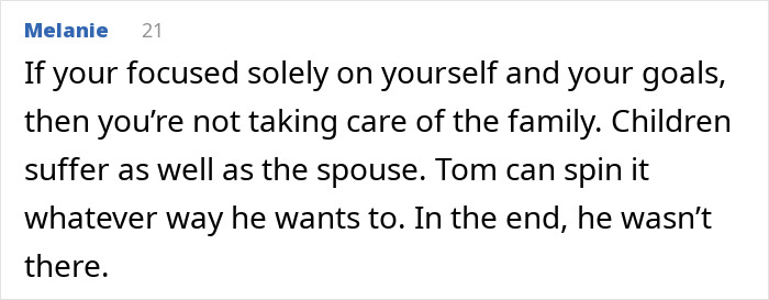 Text message from Melanie discussing family impact, referencing Tom Brady and tensions over parenting issues with Gisele B&uuml;ndchen.
