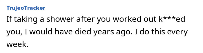 Comment discussing the risks gymgoers face from common post-workout mistakes and expert prevention tips.