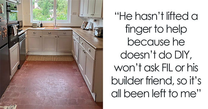 Woman Shows Off DIY Kitchen Renovation After Husband Hates It, The Internet Loves It