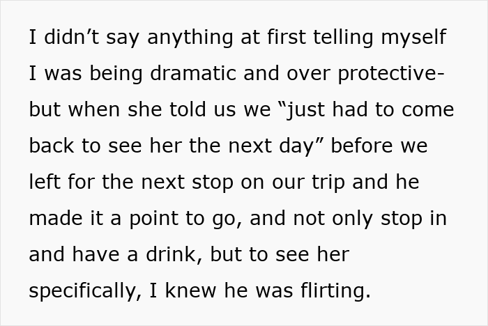 Text excerpt describing a woman noticing her husband becoming a different person since their wedding, hinting at changes in behavior.