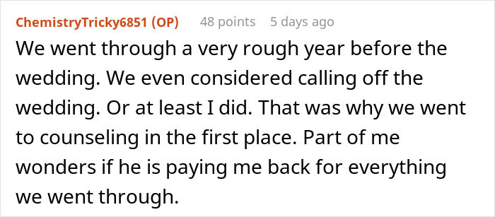 Reddit post text from woman explaining her husband has become a different person since their wedding, reflecting on marriage changes.