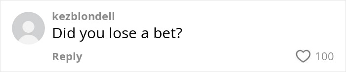 Comment saying Did you lose a bet with 100 likes, related to Ibiza Final Boss viral haircut meme frenzy. Comment saying Did you lose a bet with 100 likes, related to Ibiza Final Boss viral haircut meme frenzy.